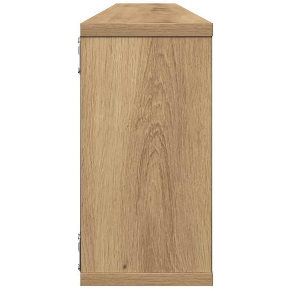 Würfel-Wandregale 2 Stk. Artisan-Eiche 100x15x30 Holzwerkstoff