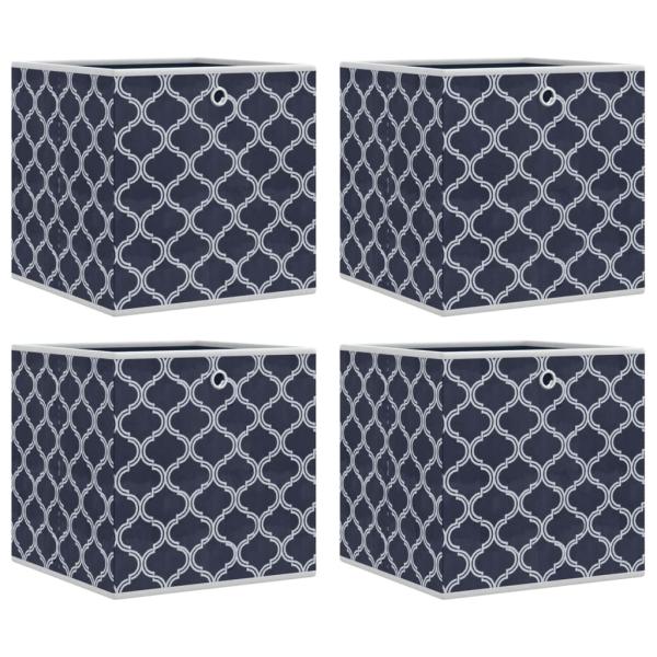 Faltboxen 4 Stk. Blau 32x32x32 cm Vlies