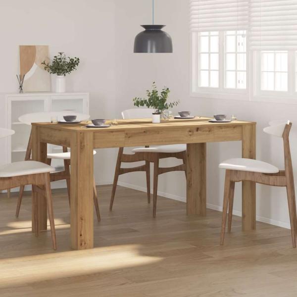 ARDEBO.de - Esstisch Artisan-Eiche 140x74,5x76 cm Holzwerkstoff