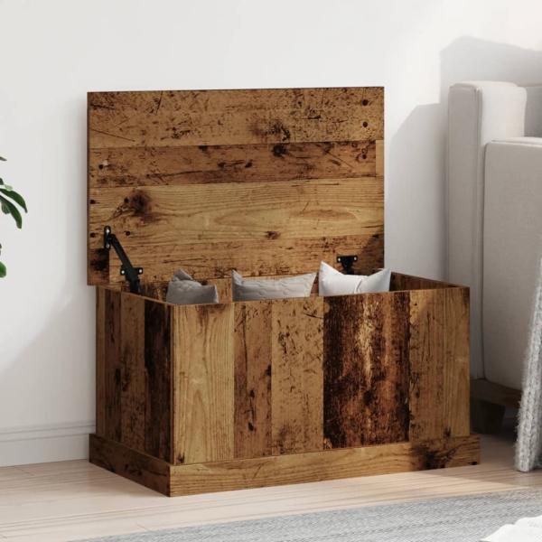 ARDEBO.de - Aufbewahrungstruhe Altholz-Optik 70x40x38 cm Holzwerkstoff