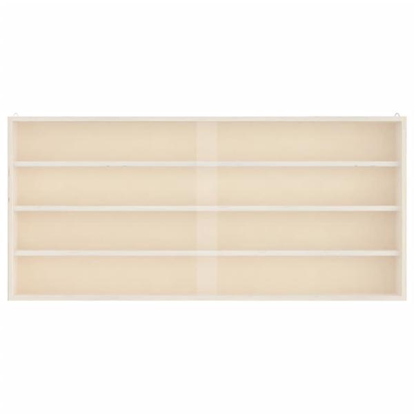 Hängevitrine mit Schiebetüren 80x8,5x37 cm