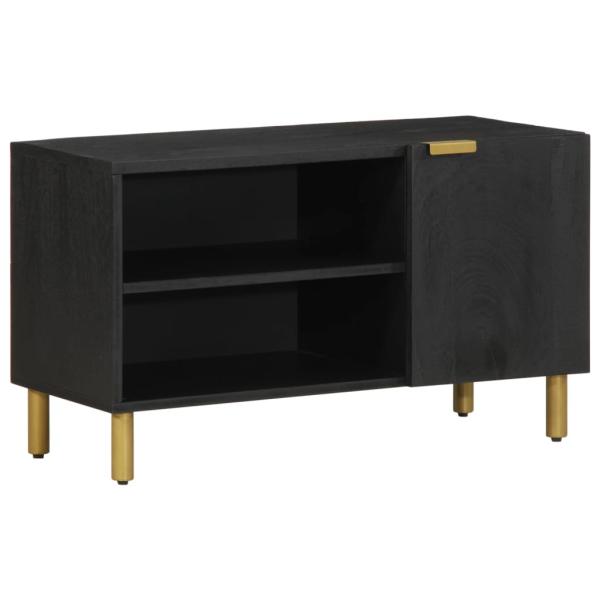 ARDEBO.de - TV-Schrank Schwarz 80x33x46 cm Holzwerkstoff