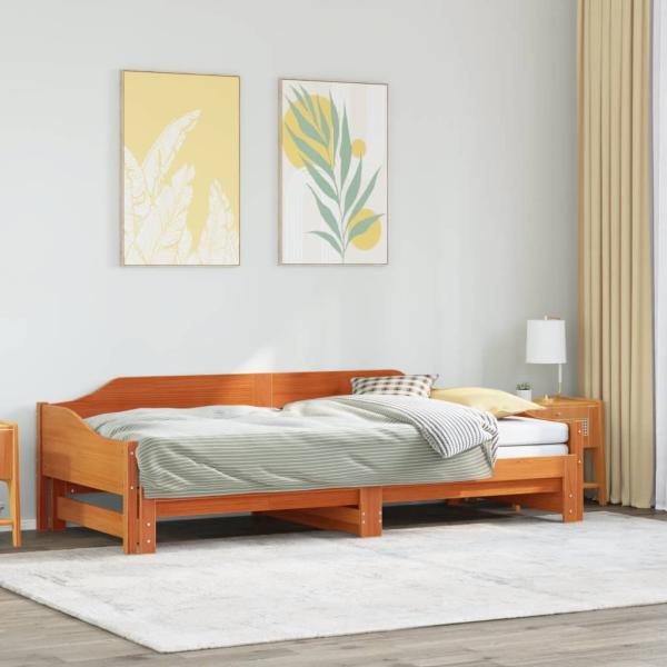 ARDEBO.de - Tagesbett Ausziehbar ohne Matratzen 90x190 cm Massivholz