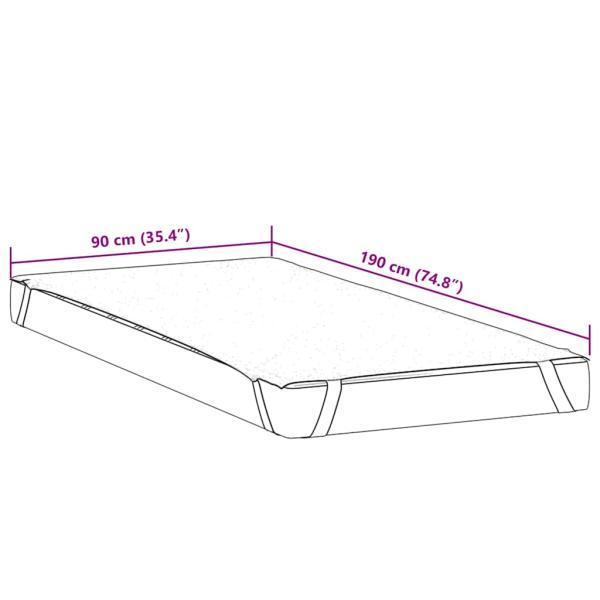 Matratzenschoner Wei? 90x190 cm Wasserdicht