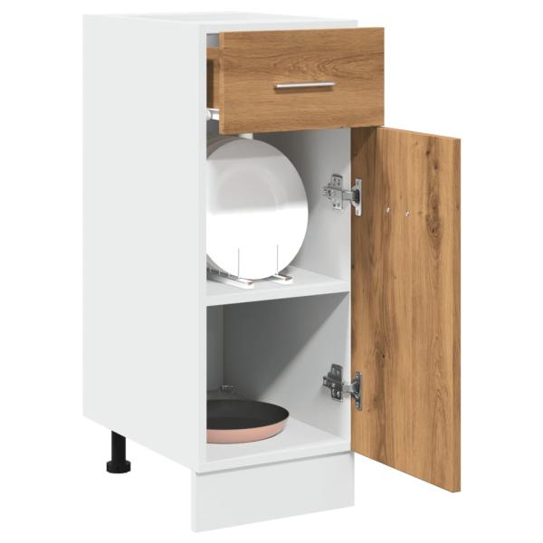 ARDEBO.de - Schubunterschrank Artisan-Eiche 30x46x81,5 cm Holzwerkstoff