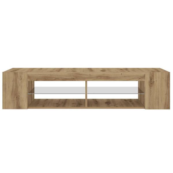 TV-Schrank mit LED-Leuchten Artisan-Eiche 135x39x30 cm