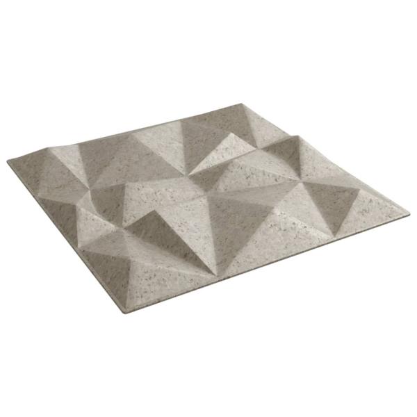 Wandpaneele 12 Stk. Beton 50x50 cm XPS 3 m² Diamant
