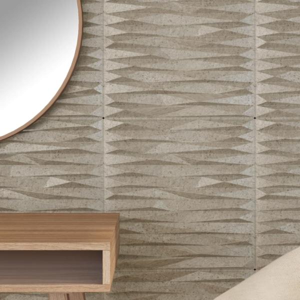 Wandpaneele 24 Stk. Beton 50x50 cm XPS 6 m² Stein