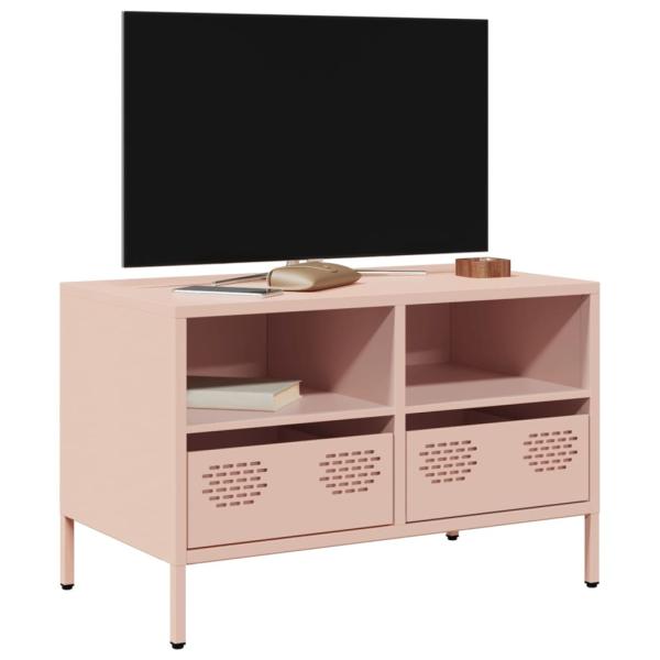 ARDEBO.de - TV-Schrank Rosa 68x39x43,5 cm Kaltgewalzter Stahl