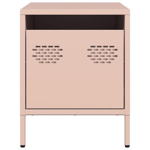 Nachttisch Rosa 35x39x43,5 cm Stahl