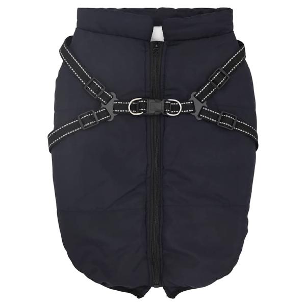 Hundemantel mit Geschirr Wasserdicht Marineblau 5XL