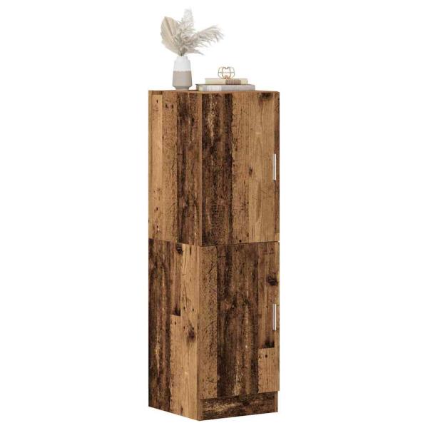 ARDEBO.de - Küchenschrank Altholz-Optik 38x41,5x131,5 cm Holzwerkstoff