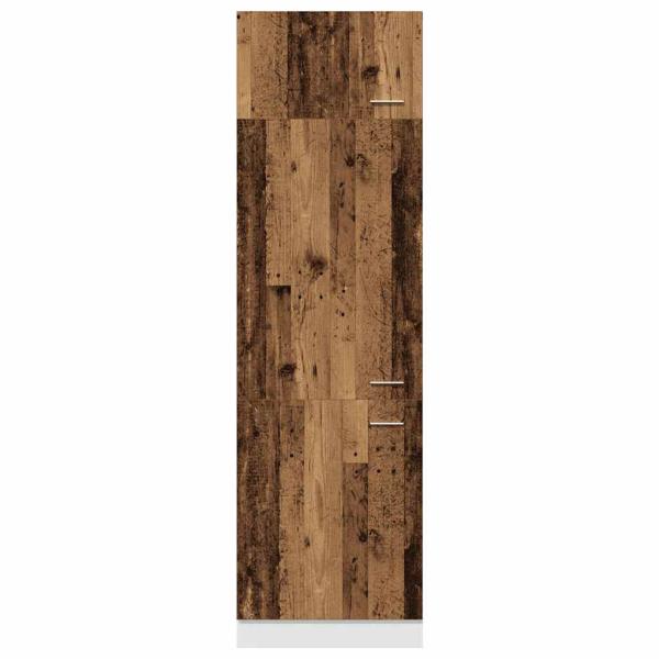 Kühlumbauschrank Lyon Altholz-Optik 60x57x207 cm Holzwerkstoff