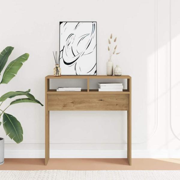 ARDEBO.de - Konsolentisch Artisan-Eiche 78x30x80 cm Holzwerkstoff