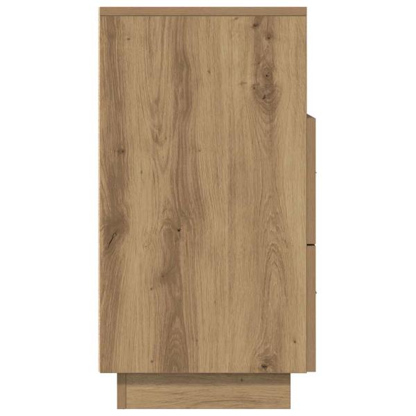 Nachttische 2 Stk. mit 2 Schubladen Artisan-Eiche 36x36x68 cm