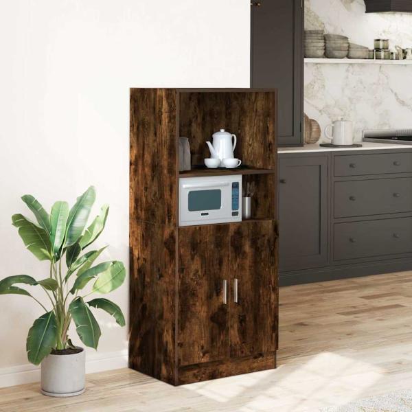 ARDEBO.de - Küchenschrank Räuchereiche 57x41,5x131,5 cm Holzwerkstoff