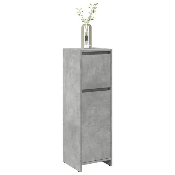 ARDEBO.de - Badezimmerschrank Betongrau 30x30x95 cm Holzwerkstoff