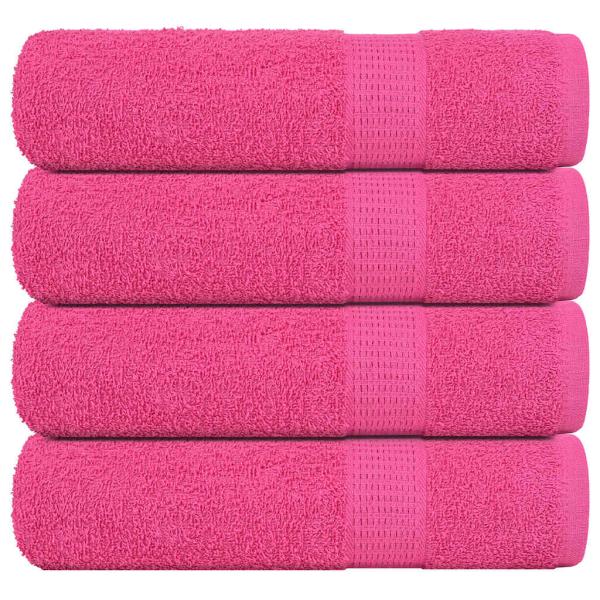 ARDEBO.de - Badetücher 4 Stk. Rosa 100x150 cm 360 g/m² 100% Baumwolle