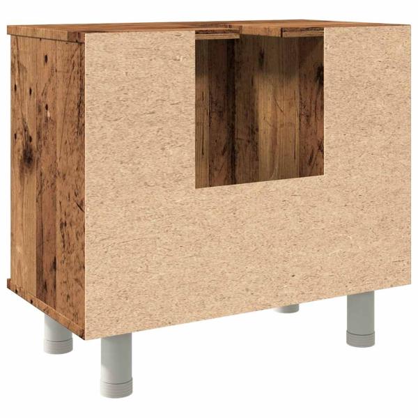 Badschrank Altholz-Optik 60x32x53,5 cm Holzwerkstoff