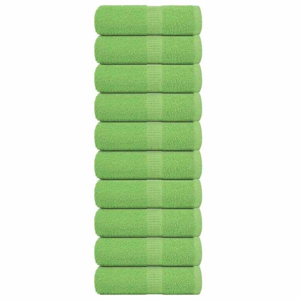 Seiftücher 10 Stk. Apfelgrün 30x30 cm 360 g/m² 100% Baumwolle