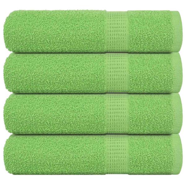 ARDEBO.de - Duschtücher 4 Stk. Apfelgrün 70x140 cm 360 g/m² 100% Baumwolle