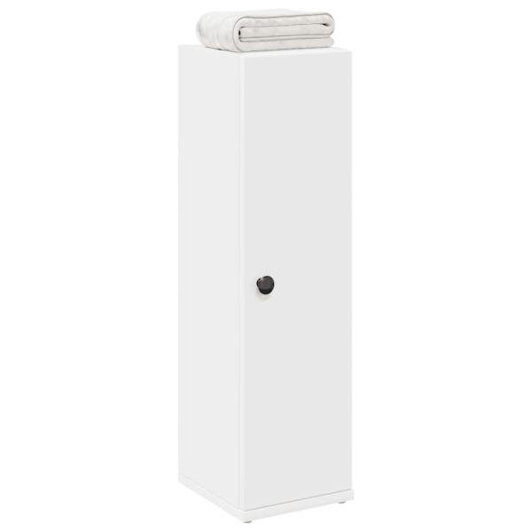 ARDEBO.de - Badezimmerschrank mit Rollenhalter Weiß 20,5x22x72 cm