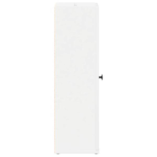 Badezimmerschrank mit Rollenhalter Weiß 20,5x22x72 cm