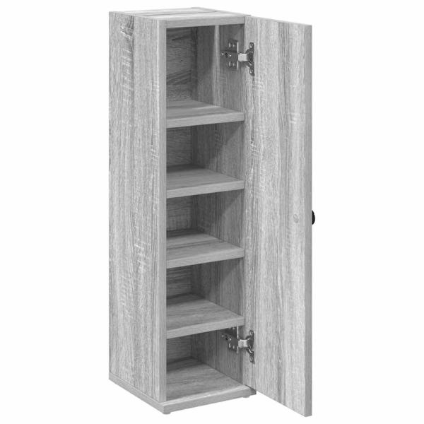 Badezimmerschrank mit Rollenhalter Grau Sonoma 20,5x22x72 cm