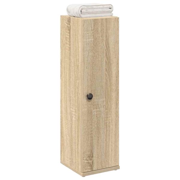 ARDEBO.de - Badezimmerschrank mit Rollenhalter Sonoma-Eiche 20,5x22x72 cm