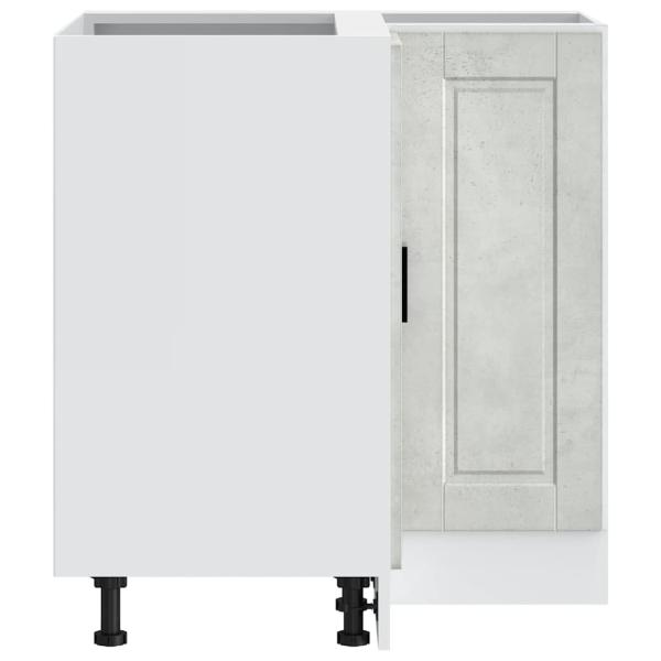 Küchen-Eckunterschrank Porto Betongrau Holzwerkstoff