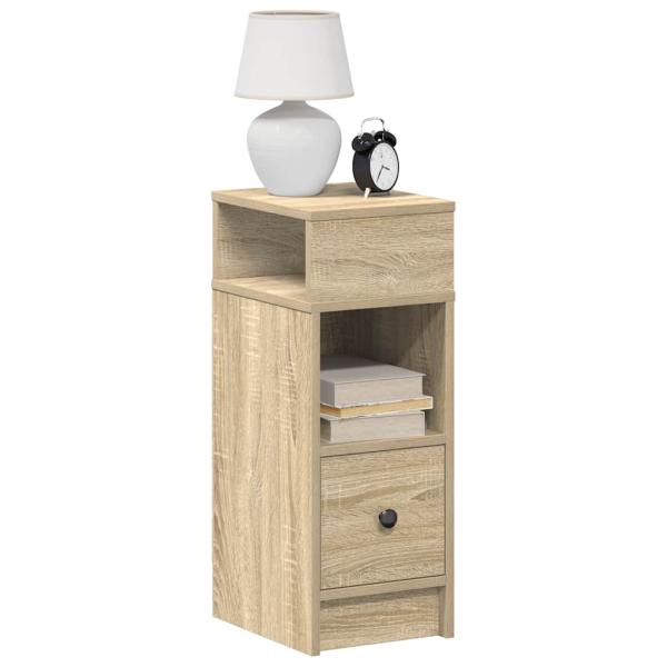 ARDEBO.de - Nachttisch mit Schublade Sonoma-Eiche 25x31x66 cm