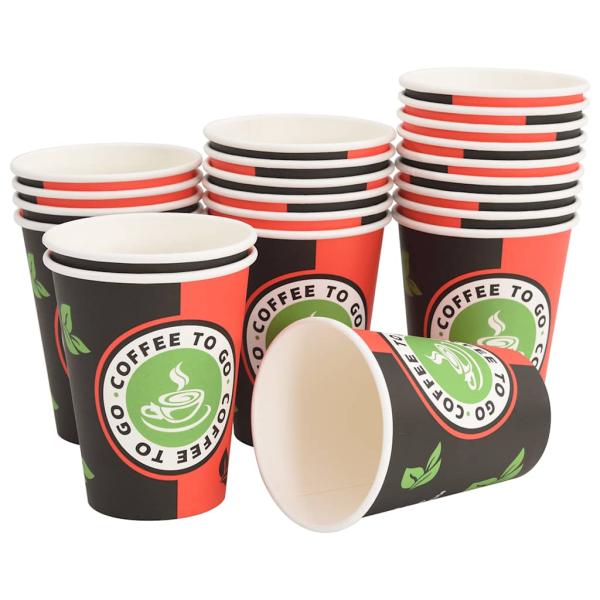 Pappbecher mit Deckeln 1000 Stk. 4oz 100ml