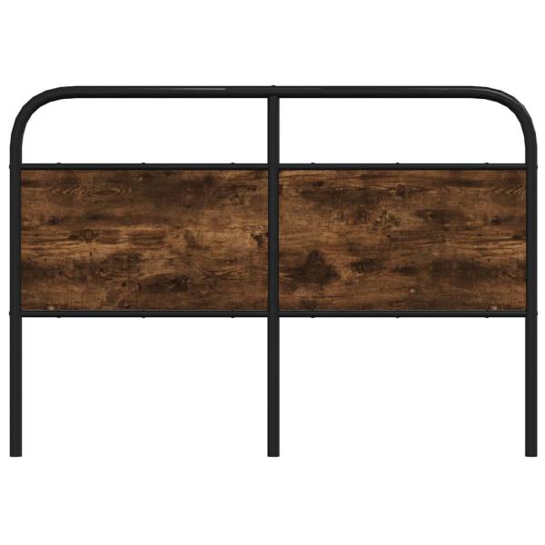 Kopfteil Räuchereiche 140 cm Stahl und Holzwerkstoff