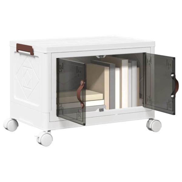 ARDEBO.de - Aufbewahrungsbox mit Rädern Stapelbar 28 L 48x29,5x33 cm