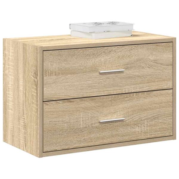 ARDEBO.de - Schrank mit 2 Schubladen Sonoma-Eiche 60x31x40cm Holzwerkstoff