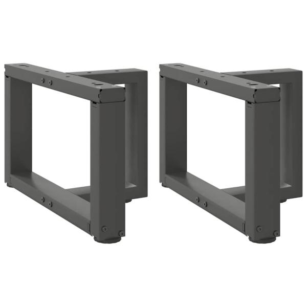 ARDEBO.de - Couchtischbeine T-Form 2 Stk. Anthrazit 40x25x(30-31) cm Stahl
