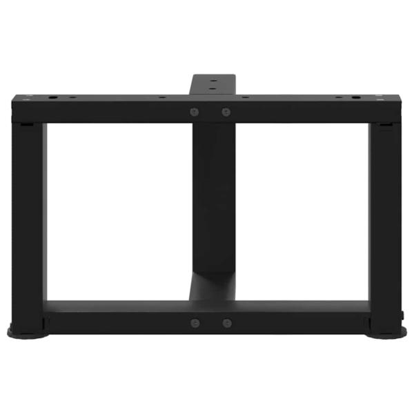 ARDEBO.de - Couchtischbeine T-Form 2 Stk. Schwarz 40x25x(30-31) cm Stahl