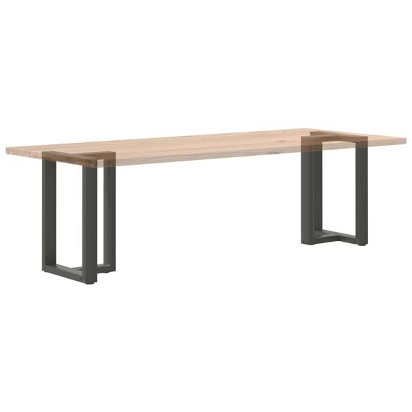 ARDEBO.de - Esstischbeine T-Form 2 Stk. Anthrazit 50x35x(72-73) cm Stahl