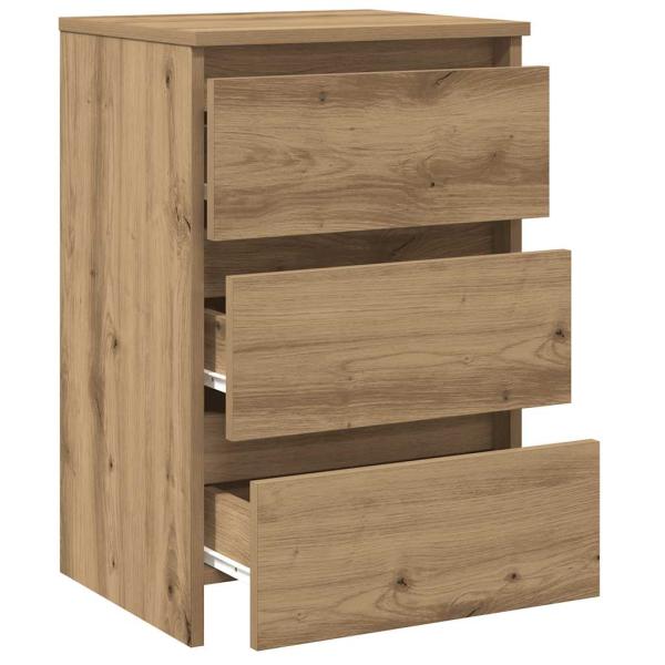 Nachttische 2 Stk. Artisan-Eiche 40x35x62,5 cm Holzwerkstoff