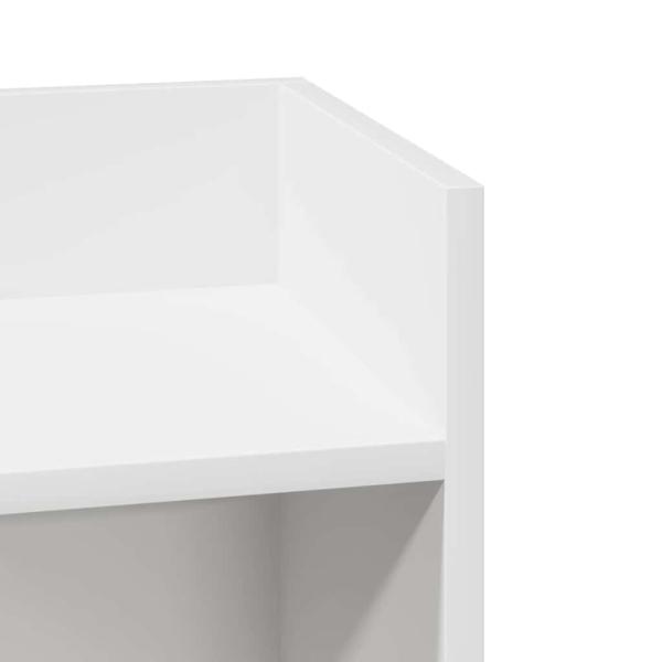 Beistelltische 2 Stk. mit Ablage Weiß 25,5x27x60 cm