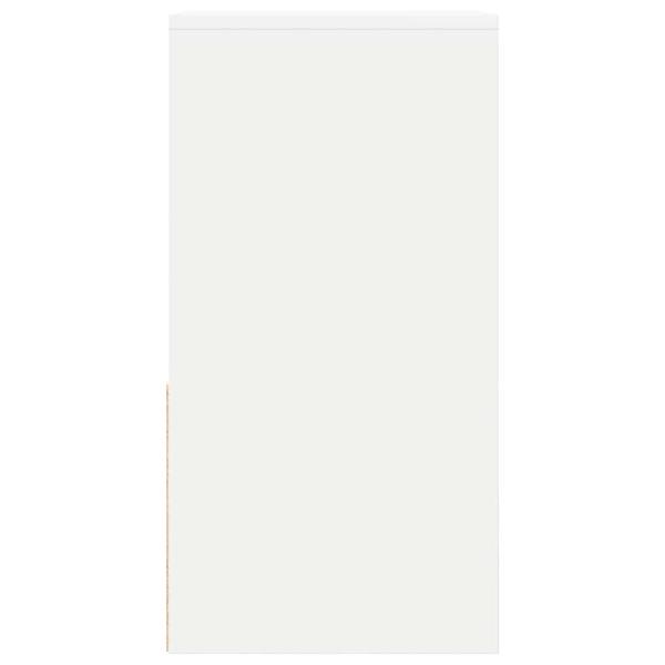 Nachttische mit Schublade 2 Stk. Weiß 35x34x66,5 cm