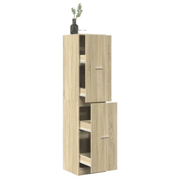 ARDEBO.de - Apothekerschrank Sonoma-Eiche 40x41x174,5 cm Holzwerkstoff