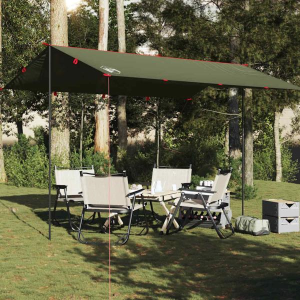 ARDEBO.de - Tarp Olivgrün 406x306 cm Wasserdicht