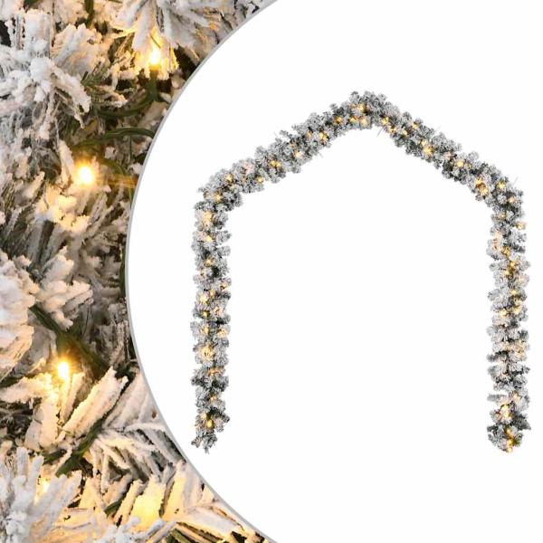 ARDEBO.de - Weihnachtsgirlande mit LED-Leuchten Grün 10 m PVC