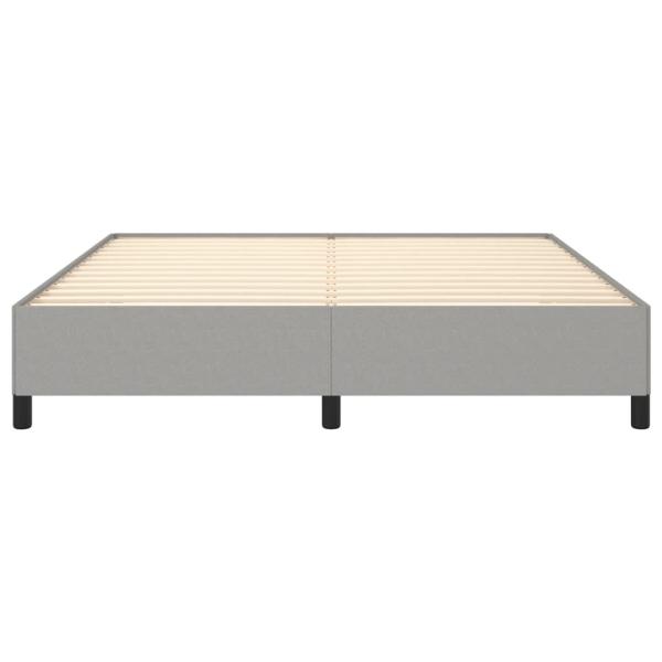 Bettgestell Hellgrau 180x200 cm Stoff
