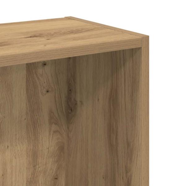 Bücherregal Artisan-Eiche 80x24x76cm Holzwerkstoff