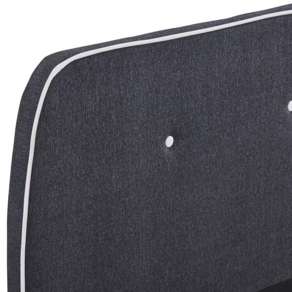 Bettgestell Dunkelgrau Stoff 150x200 cm