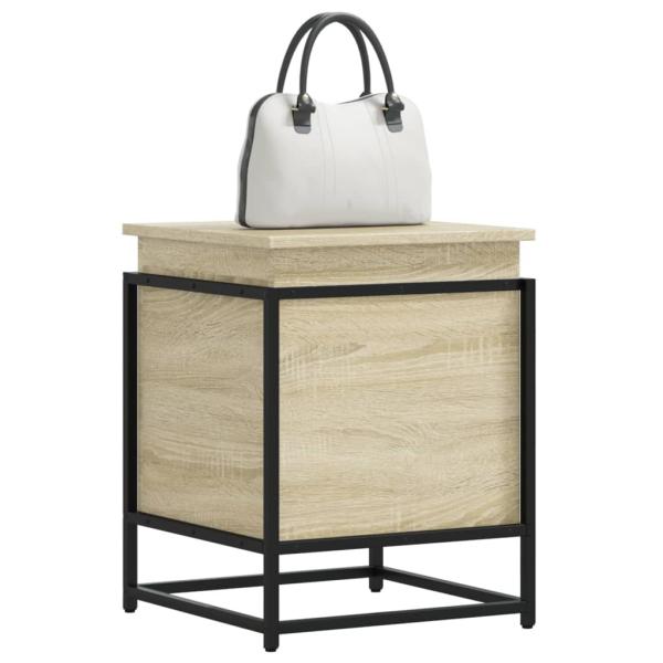 ARDEBO.de - Aufbewahrungsbox mit Deckel Sonoma 40x40x51,5 cm Holzwerkstoff