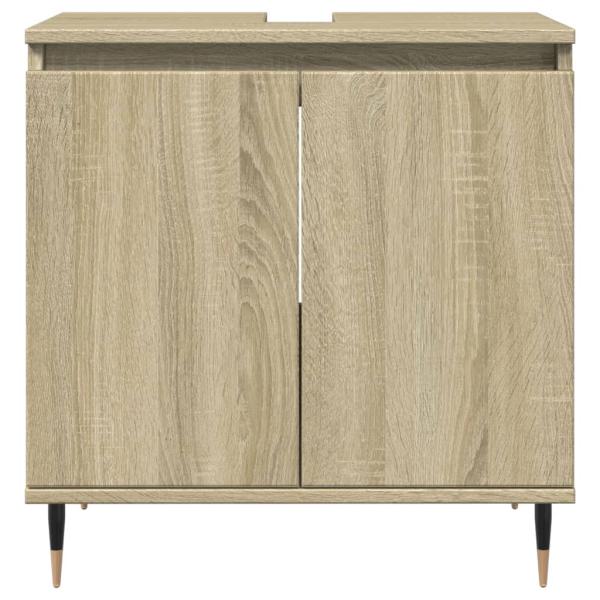 ARDEBO.de - 3-tlg. Badmöbel-Set Sonoma-Eiche Holzwerkstoff