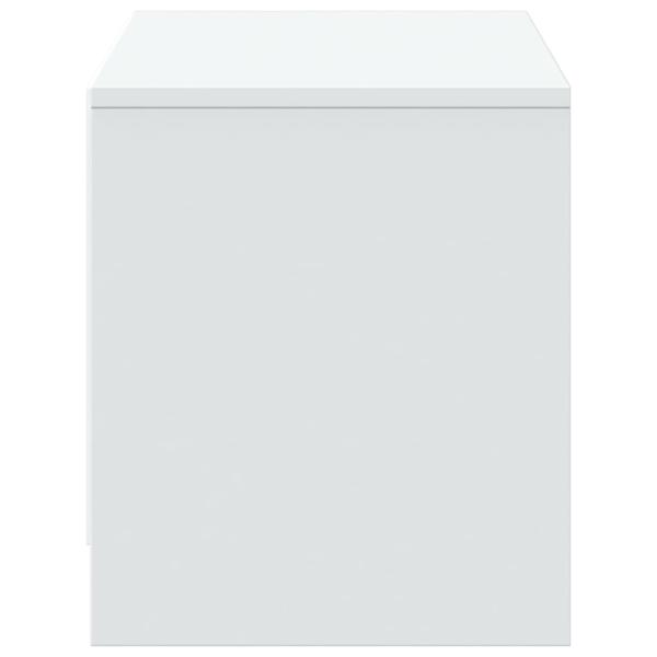 TV-Schrank mit LED-Beleuchtung Weiß 97x34x40 cm Holzwerkstoff